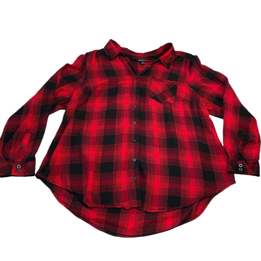 Torrid skull button down plaid shirt size 2X